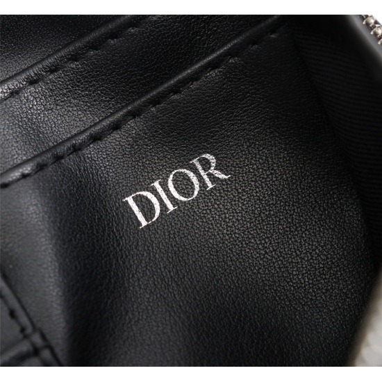 20231126 490 counter genuine products available for sale [Top quality original order] Dior Dior Men's OBLIQUE Pattern Handbag/Crossbody Bag [Comes with counter genuine box] Model: 2OBBC119YSE (Black Jacquard) Size: 17 * 12.5 * 6cm Physical photo, same as 