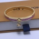 20240411 BAOPINZHIXIAOLV Bracelet New Pink Lock Bag Full Diamond Hanger Bracelet Number: C416540035