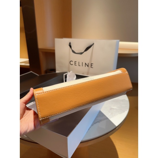 215Celine Sailin Canvas Score Bag Large Tote Bag Tote Size 2832 Gift Box Packaging