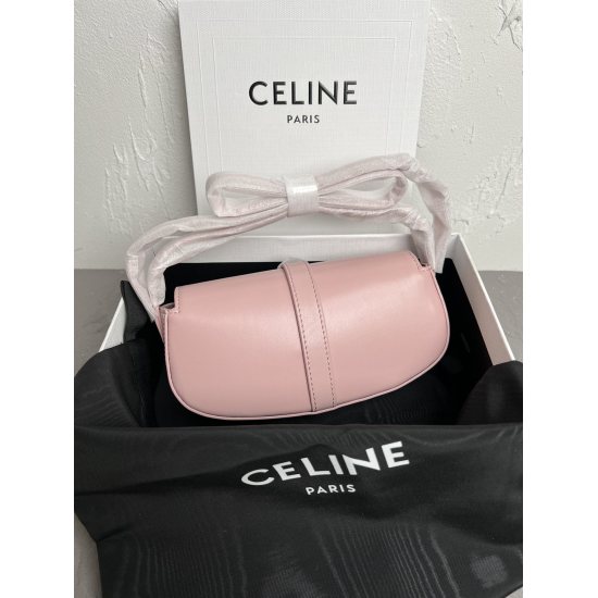 20240315 P780 CELINE | Brand new Mini Tabou Clutch on Strap lock headband handbag with modern, casual, lazy, and a bit cool, perfect for all seasons with various outfits. Vibrant orange plain grain cow leather fabric with a golden hardware lock that accen
