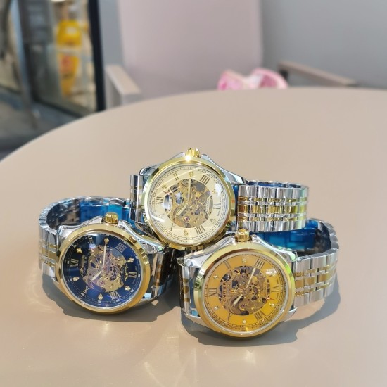 20240417 [Precision Steel Watch Strap with Ten Butterfly Buckles] 230 New Release [Victory] [Victory] [Victory], Cartier CARTIER [Rose] [Rose] Casual Business Men's Fashion Popular Launch Super Strong Mineral Phantom Blue Mirror, Fully Automatic Mechanica