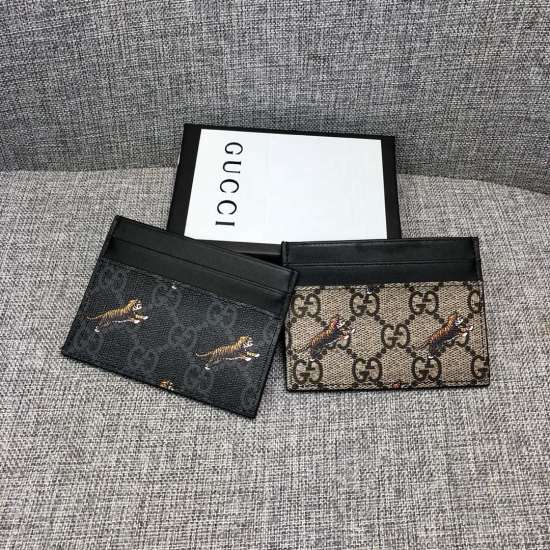 2023.07.06 [Product Name]: GUCCI [Product Model]: 451277 (Little Tiger) [Product Quality]: Original [Product Material]: PVC [Product Specification]: 10 * 7.5 [Product Color]: Coffee Black [Product Description]: The latest popular print card bag Li