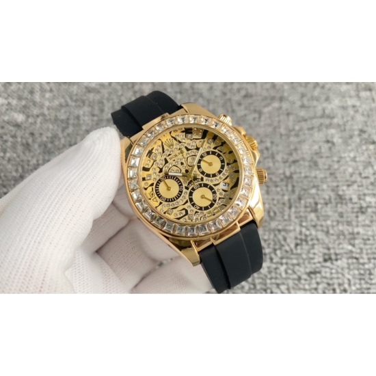 20240408 175 True Six Needle Rolex Cosmic Design Ditong Wrist Watch! Imported quartz movement, mineral super strong glass, steel strap watch strap, comfortable to wear! 40mm diameter ‼️， More prominent colors and brighter luster,!