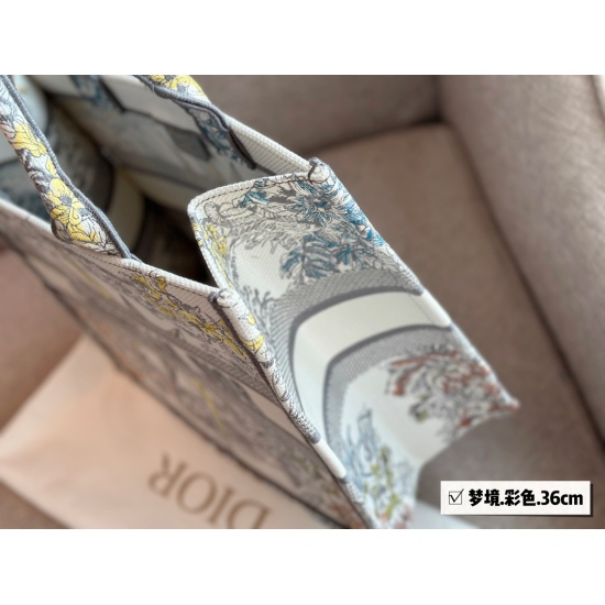2023.10.07 260 210 Box size: 26.5 * 21cm 36 * 28 cm D Home Tote Shopping Bag CDBooknote23 Latest Shopping Bag 3D Embroidery Non ordinary Goods Search Dior Tote Tote
