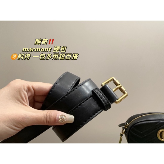 2023.10.03 P165 box matching ⚠️ Size 16.11 Cool GUCCI Harmont Waistpack comes with a stylish and charming appearance that is truly exquisite and charming
