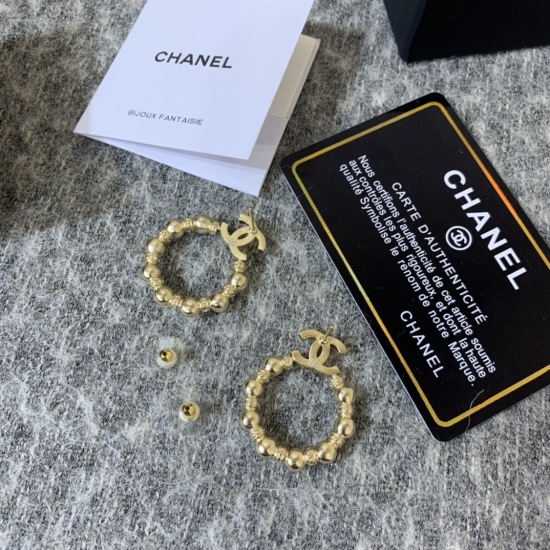 20240411 BAOPINZHIXIAO Chanel Ch@nel New Earrings for Early Spring 2021, Glass Pearl Full Gloss Design Hoop Style, Double C Brass Material Retro embellishment with Swarovski Crystal Exquisite and Beautiful, Gives Women a Gentle Spot Ready to Go Number C29