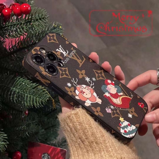 20240401 60 LV phone case Christmas series leather fine hole phone case model: To avoid error models, please open this phone to check the model displayed in the phone settings ⚠️⚠️⚠️ IPhone 15 Pro Max (6.7) iPhone 15 Pro (6.2) iPhone 15 (6.2) iPhone 14 (6