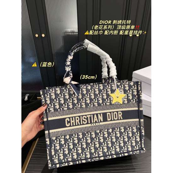2023.10.07 Large P300 ⚠ Size 42.34 Medium P290 ⚠ Size 37.27 Small P280 ⚠ Size 27.22 Mini P210 ⚠ Size 23.16 Dior Embroidered Tote Bag ✅ Top grade original matching inner liner star pendant, classic atmosphere without losing personality, easy to handle with