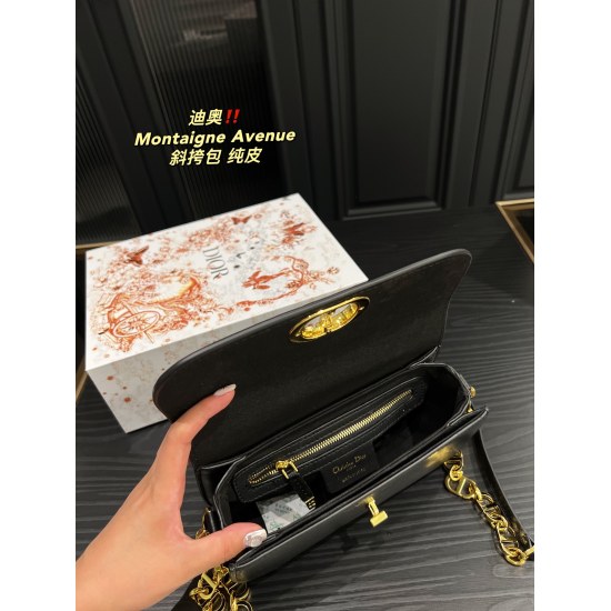 2023.10.07 P270 complete packaging ⚠️ Size 23.12 Dior Montaigne Avenue Crossbody Bag ✅ Pure leather that can easily handle various styles is a must-have for every cool and cute girl