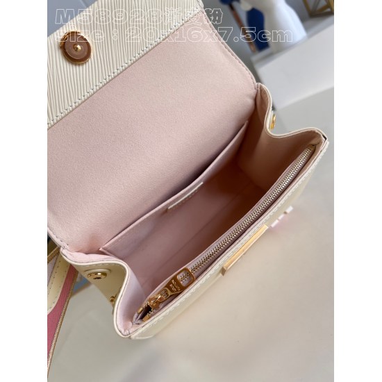 20231125 P1120 [Exclusive Real Shot M58928 Gradient Pink/Mini] This Cluny Mini handbag showcases the two styles of detachable jacquard shoulder straps: the Louis Vuitton logo proclaims brand identity, and the flip reveals the quietly blooming Monogram flo