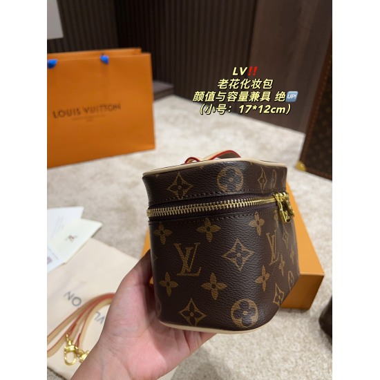 2023.10.1 Large P175 ⚠️ Size 23.17 Medium P170 ⚠️ Size 20.14 Small P165 ⚠️ The size 17.12LV vintage makeup bag can be carried as a makeup bag, and can also be worn on one shoulder or cross body. It looks small and cute, but the capacity is quite large, an