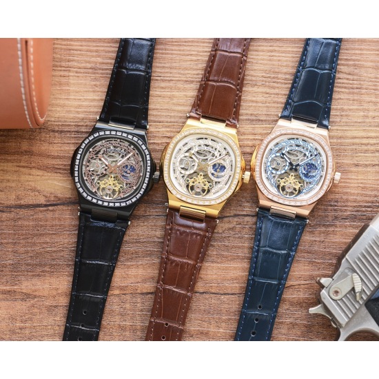20240408 Unified 670 Men's Favorite Hollow out Watch ⌚ 【 Latest 】: Patek Philippe's Best Design Exclusive First Release 【 Type 】: Boutique Men's Watch 【 Strap 】: Real Cowhide Watch Strap 【 Movement 】: High end Fully Automatic Mechanical Movement 【 Mirror 