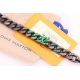 2023.07.11  Louis Vuitton Green Letter 20 Series Chain Bracelet This 2054 chain bracelet features rich details and is as stunning as the natural world that inspires this design. The brand logo includes a Monogram engraved pattern casually adorned on the c