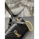 20231128 Batch: 630 # Envelope # Black Gold Button Small Grain Embossed Quilted Pattern Genuine Leather Envelope Bag Classic is Eternal, Beautifying the Sky with V-Pattern and Diamondback Caviar Pattern, Very Durable, Italian Cowhide Paired with Bold Y Fa
