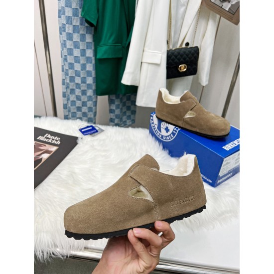 2024.01.05 250 BK Boken Antelope Brown Fleece Shoes Imported Mercerized Cowhide suede upper with Australian wool lining. Boosting Australian wool with foot pads, soft and comfortable to step on! Ultra light EVA foam outsole ✈️。 Environmentally friendly an