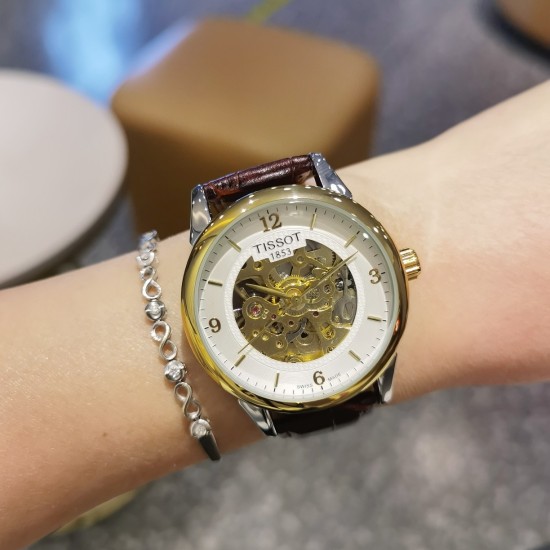 20240408 195 Tianshuo TISSOT ✨ Fully automatic mechanical watch, selection of classic works, vacuum electroplating, ultra strong mineral glass, diameter: 40mm, thickness: 12mm, suitable for casual and business use