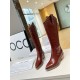 2024.01.05 400 [ISABEL MARENT] Isabelle 2023 Autumn/Winter Classic Online Popular Long Boots An essential and simple boot that expresses the brand of a pair of boots in a minimalist style. It is made of whole horse oil leather and has a soft and breathabl