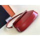 On March 12, 2024, P640 small size {flip red} exclusive PRADA new vintage underarm bag is coming! This year's popular vintage underarm bag has always been popular. The whole leather is delicate and smooth, and the irregular shape of the bag design is cool
