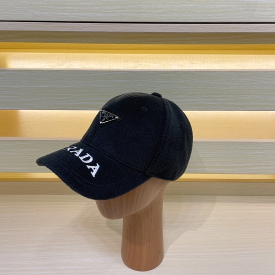 2023.10.2 P50 PRADA Prada's new embroidered baseball cap for autumn and winter, new baseball cap for autumn and winter, minimalist brand, get started now