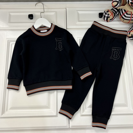 2023.07.01, regarding size issues, please consult customer service after payment. 2022 New Product Size: 90-170 Non Discount Bur Classic Colorful Thread Sweater Set Sports Series