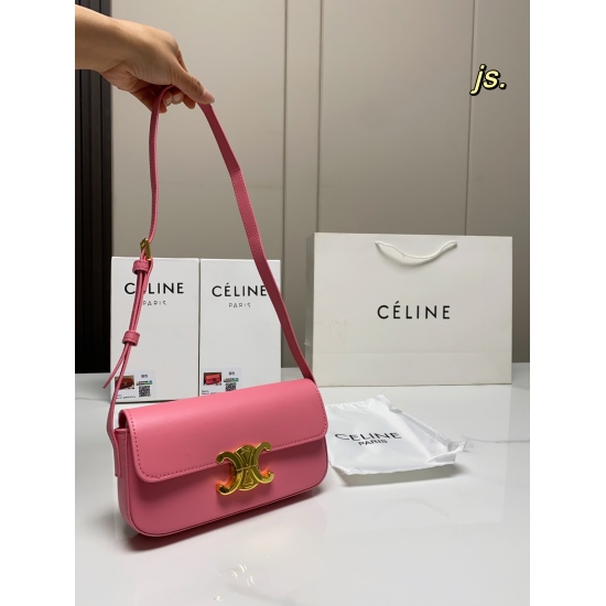 2023.10.30 P165 (with box) size: 209CELINE Celine Gold Label ⚠ The armpit bag of the Arc de Triomphe is square in shape, with just the right capacity, a retro and elegant style that coexists with coolness. It is suitable for commuting and leisure