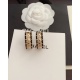 2023.07.23 ch * nel's latest black leather letter earrings are consistent with Z brass material