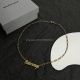 2023.07.23 New products of original order Balenciaga necklace Balenciaga old style shop consistent brass material antique gold plating popular shipment design is unique.