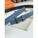2023.06.29 H 5382 palladium plated hardware with Togo belt body 32mm Prussian blue