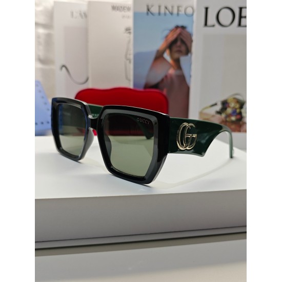 220240401 P85 GUCCI Gucci large frame original electroplated mirror legs with double G logo, versatile and beloved, loved by many European and American celebrities to wear ✔️