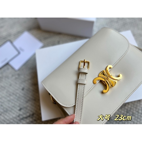 2023.10.30 225 140 box (upgraded version) Size: 23cm (large) 19cm (small) Celine Arc de Triomphe! Very high-end! Very advanced! Great for summer! ⚠ Cowhide! Cowhide!
