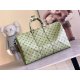 20231125 740 Louis Vuitton Classic Keepall 45 size travel bag model number 23962 23963 is infused with a pink hue that resembles the sun's rays, bringing vitality to the spring of 2022. The Monogram canvas presents a soft and radiant appearance, ensuring 