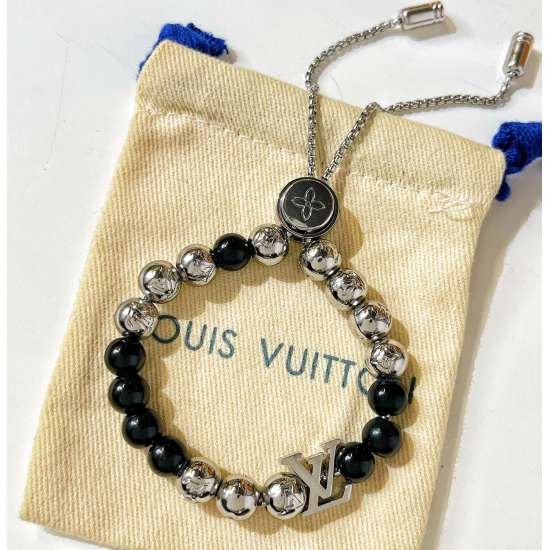 2023.07.11  ❗ New product ❗ : New ☑️ Louis Vuitton MONOGRAM BEADS lv Bracelet [Craft] Original single level hand engraved complete [Material] High quality brass material