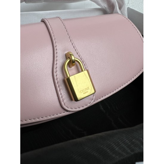 20240315 P780 CELINE | Brand new Mini Tabou Clutch on Strap lock headband handbag with modern, casual, lazy, and a bit cool, perfect for all seasons with various outfits. Vibrant orange plain grain cow leather fabric with a golden hardware lock that accen