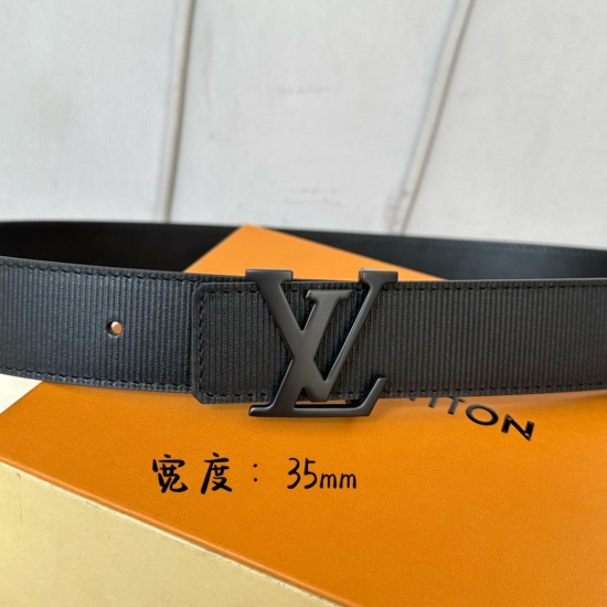 2024/03/06 p160 Width: 35mm Lv S-Lock series Width: 3.5cm Exquisite letter buckle with brand specific calf leather embossed horizontal logo on both sides: for use