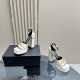 20240407 Factory Price 350Versace | Versace 24S Spring/Summer New Product Hentian High Heel Waterproof Platform High Heel Shoes Super Many Stars and Netizens Love Hentian High Versace Show Update Classic Italian High Fashion Series Top Version Synchronize