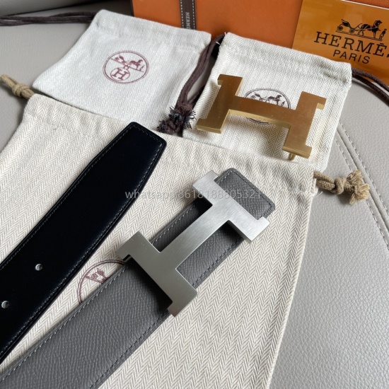 2023.08.07 Hermès original quality, classic palm print, matched with original high-quality steel buckle, precision production, detail view, physical photography, high-end luxury, width 3.8cm
