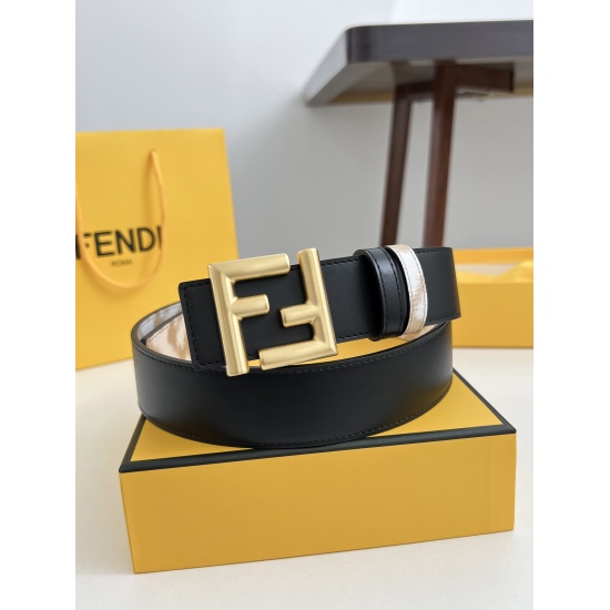On August 24, 2023, Fendi's top quality product features a width of 3.5cm and a soft top layer of calf leather. The authentic product is engraved one by one, paired with the matching version. Button head: pure copper buckle (multiple color combinations) S
