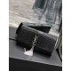 20231128 Batch: 580Classic Kate_ Black crocodile patterned silver buckle with tassel classic flip handbag ✨ ❀ A highly representative metal logo logo logo, imported Italian crocodile grain cowhide, simple metal decoration, overall low-key, exquisite and v