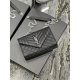 20231128 Batch: 630 # Envelope # Black Silver Button Small Grain Embossed Quilted Pattern Genuine Leather Envelope Bag Classic is Eternal, Beautifying the Sky with V-Pattern and Diamondback Caviar Pattern, Very Durable, Italian Cowhide Paired with Bold Y 