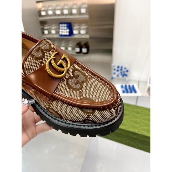2023.12.19 P280 Male+10 Gucci Gucci 2023 Early Spring New Product! The original version is developed in a higher version, and both men and women's models have open edge beads to ensure consistent quality. Size: women 35-41 # men 39-45#