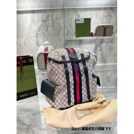 On March 3, 2023, P210's Most Popular Backpack | Call Gucci Men's Backpack. The Gucci Super Double G Backpack looks so beautiful that it cries, and its appearance and capacity are both very touching! The GG pattern is composed of unusual black and gray, a
