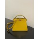 On March 7, 2024, the original 910 special grade 1030 yellow small FEND1 Peekaboo ISeeU Petite classic bag shape, with hidden changes in design every season, comes with an aura and a sense of luxury. It will not go out of style after many years of purchas