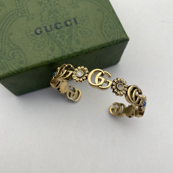 20240411 BAOPINZHIXIAO Gucci Double G Flower Open Bracelet 25
