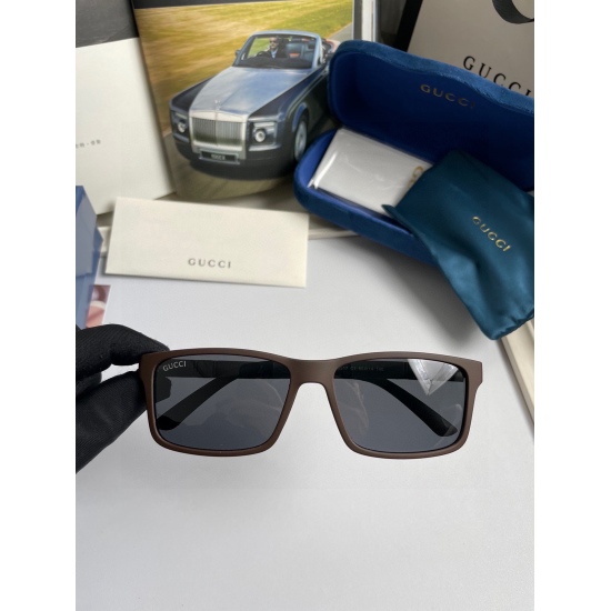 20240413: 105. New brand: Gucci Gucci: Original single quality men's and women's polarized sunglasses: Material: High definition Polaroid polarized lenses, board printed logo legs. You can tell from the details that the master handmade designs are exquisi