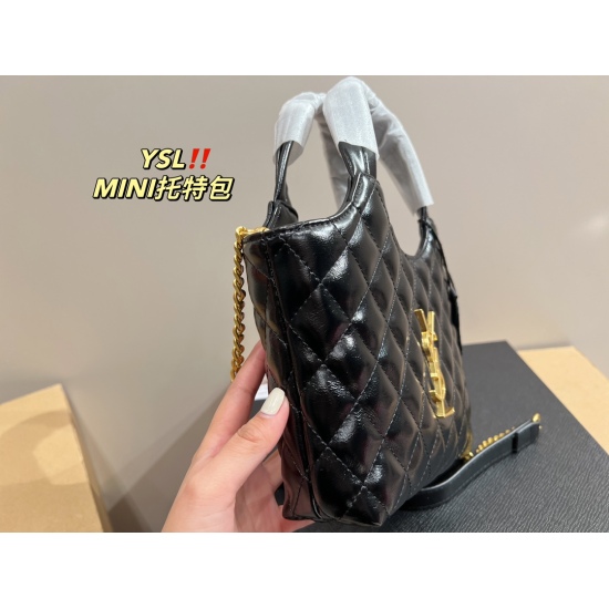 2023.10.18 P185 box matching ⚠ Size 18.15 Saint Laurent Tote Bag MINI Lazy and effortless, with a sleek and stylish look. It is a must-have tool for fashion and iconic fashion essence
