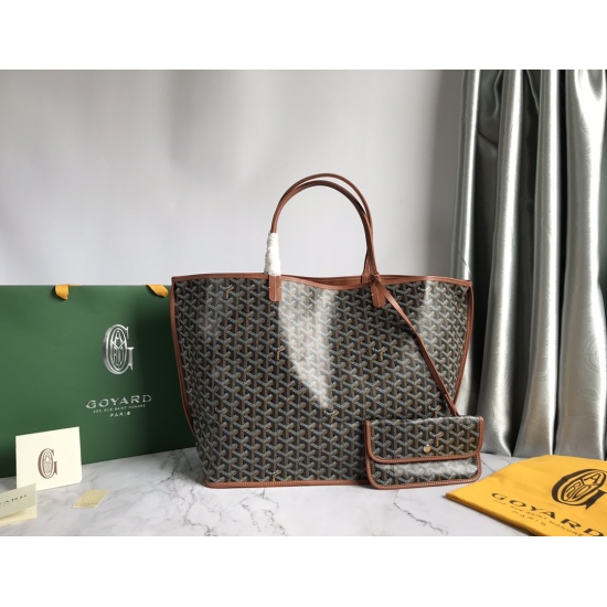 20240320 p1020 [Goyard Goya] New double-sided oversized shopping bag, GY020661, Anjou double-sided tote bag bottom fabric adopts customized high-quality rain dew hemp consistent with ZP, and is coated with smooth gum formaldehyde sugar. The granular textu