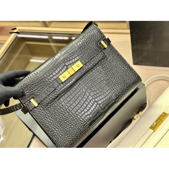 2023.10.18 260 with folding box Saint Laurent Manhattan shoulder bag Cool and low-key luxury cool and cute extreme beauty Perfect girl is you Size: 29.19 cm