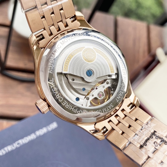 20240408 White Shell 570, Rose Gold 590. 【 Minimalist Style Fashion Hot Sale 】 Wanguo-IWC Men's Watch Fully Automatic Mechanical Movement Mineral Reinforced Glass 316L Precision Steel Case Precision Steel Band Classic Business and Leisure Size: Diameter 4
