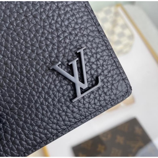 20230908 Louis Vuitton] Top of the line exclusive background M69980 Size: 10 x 19 x 2cm The brand new LV Aerogram Brazza wallet emphasizes the delicate texture of grain calf leather, and is low-key branded with metal LV letters. The compartments and slots