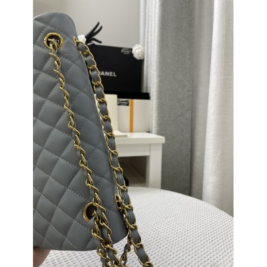 P1030 ✅ Upgraded Platinum Edition Authentic Fragrant Granny Classic Masterpiece CF All Steel Light Gold Light Silver Metal CF 25.5cm Very Feminine Elegance and Charm Ch@nel CF's sexy charm, classic versatility, and claim to be the historical sales champio